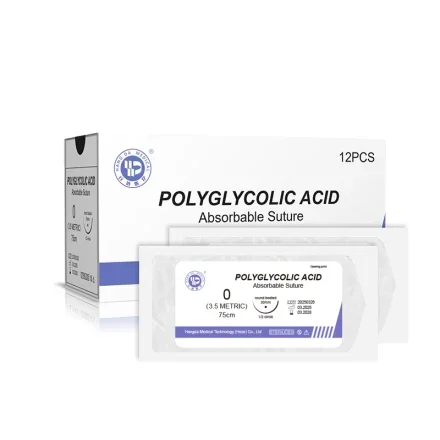 Needle USP8/0-USP4 — RTMED одноразовый Absorbable хирургический Шовный материал PGA Полигликолевая кислота с иглой