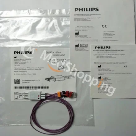 Philips M1624A — Неэкранированный мини-зажим для 3 выводов AAMI 0. 7M 989803144941 Неэкранированный мини-зажим для 3 выводов AAMI 0. 7M, захват для набора проводов, неэкранированный M3000A, M3001A,…