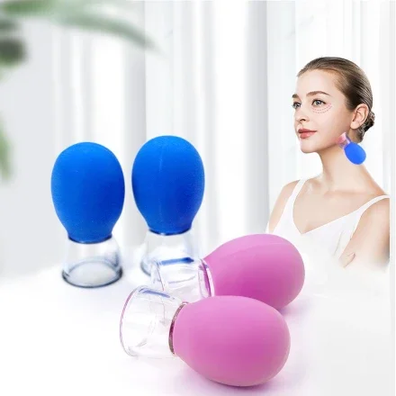 Производство баночных чашек Cupping Therapy Massager 4 шт. Набор баночных хиджам для лица