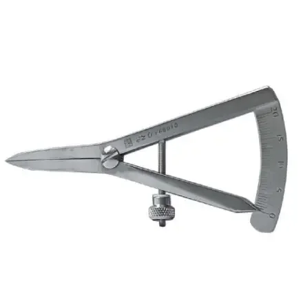Caliper SY6B010 — Eye Хирургический инструмент Регулируемый Castroviejo Штангенциркуль Косметические инструменты Двойной складной Eyelid Штангенциркуль 0-20 Двусторонняя шкала Прямое позиционирование
