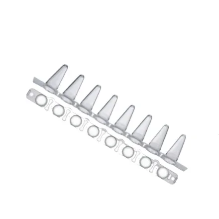 8-Strip — ПЦР-пробирка 0, 1 мл прозрачная PCR8 Union с оптической крышкой (цепочка)