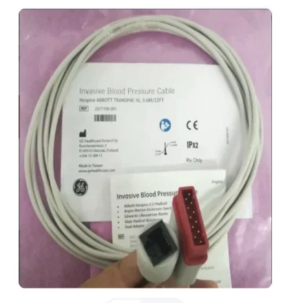 GE Healthcare Abbott SOLAR8000 — Монитор ЭКГ Invasive Кабель-адаптер артериального давления 2021196-001