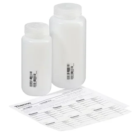 Thermo Fisher Scientific N311-1000 — Упаковка из 24 шт. NalgeneCertified Бутылка из полиэтилена высокой плотности с широким горлышком и полипропиленовой завинчивающейся крышкой, 1000 мл