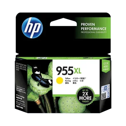 HP 955XL — Желтый картридж с высокой емкостью печати чернила Коробка для Deskjet принтера