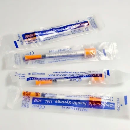 Insulin шприц-ручка одноразовый шприц малого объема 1 мл для ветеринарного использования ручной пластиковый шприц Insulin 100 шт./коробка