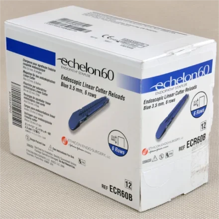 Endoscopic линейный режущий степлер с соединительной головкой и контейнер для гвоздей