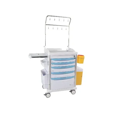 Тележка Infusion из АБС-материала облегчает медицинскому персоналу настройку внутривенных препаратов