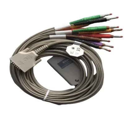 Edan SE-601A — 301 12-канальная линия ЭКГ 15Pin Разъем типа «банан»