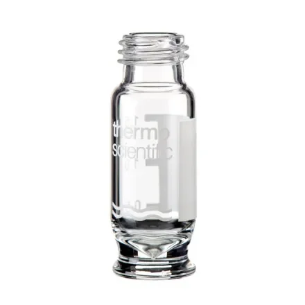 Thermo Fisher Scientific 6ASV9-V1 — Упаковка из 100 шт. SureSTART 1, 7 mLClear стеклянные микрофлаконы с высоким уровнем восстановления с завинчивающейся крышкой, 100 шт./пакет, 2 класса