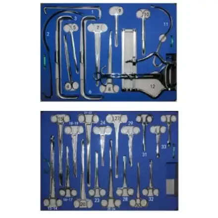 JinzhongSA0091 — Shanghai Abdominal Surgery Emergency Instrument Комплект W-FB Комбинированный набор из 77 предметов. Применимо Surgery: Abdominal Surgery Emergency Surgery