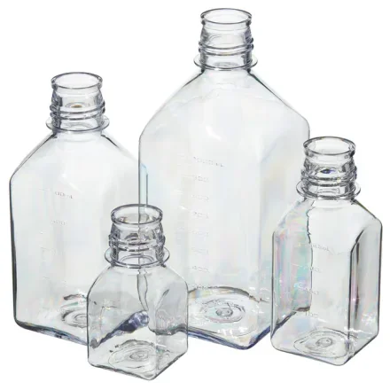 Thermo Fisher Scientific 362015-0250 — В упаковке 60 градуированных бутылок из поликарбоната Nalgene Square без крышки: упаковка на поддоне, 250 мл