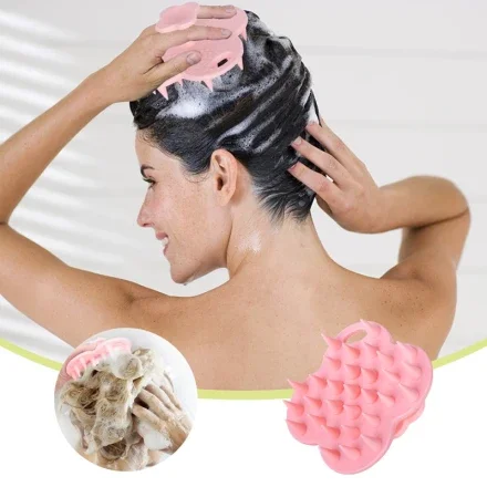 Щетка для волос Shampoo HairBrush Soft Silicon Scalp Care Shampoo Massage Shampoo