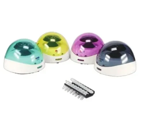 DLAB D1008U — Мини-центрифуга с синей крышкой DragonLab 10000rpm, включая два ротора A08-2 и A02-PCR8 Лабораторная мини-центрифуга