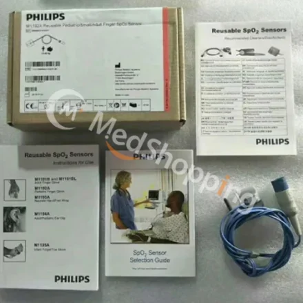 Philips M1192A — Многоразовый датчик SpO2 для детей/маленьких/взрослых на палец 989803103231 Многоразовый датчик SpO2 в перчатках для детей/маленьких взрослых 989803205871