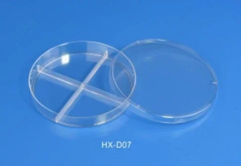 HX-D07 — 90x15mm чашка Петри (четырехкомнатная)