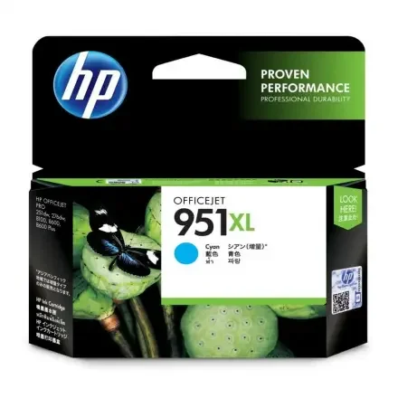 HP 951XL — Голубой картридж повышенной емкости чернила Коробка для настольного принтера