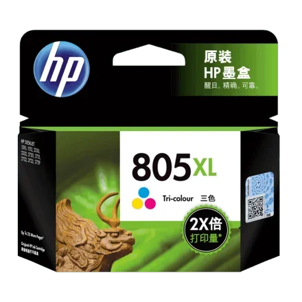 HP 805XL — Высокая емкость печати, трехцветный картридж чернила Коробка для Deskjet принтера