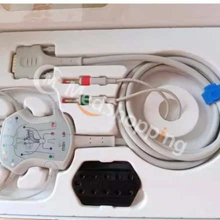 Mindray Beneheart R12 — Экг-аппарат EC6408 EC6410, 12 отведений, встроенный кабель ЭКГ, банановые провода ЭКГ 040-001642-00