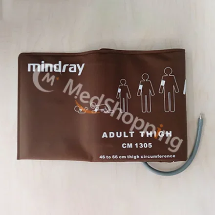 Mindray CM1305 — Без вкладыша Манжета НИАД на бедро для ног 46-66cm 115-022791-00 Безбаллонная манжета НИАД для взрослых, многоразовая для ног на бедро 46-66cm с разъемом