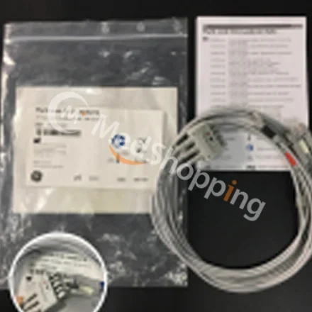 GE Healthcare 3-lead — Многоканальный провод для ЭКГ. 3-выводной, Grabber, AHA, 130cm/51in. 412682-002, SOLAR8000/8000M S/5 AM/CAM B20/30/40/450/650/1800