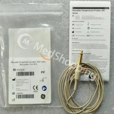GE Healthcare 400-Series — Многоразовые датчики температуры, 400-серия, Skin, 3m/10ft M1024254 Сменный датчик температуры для взрослых Skin 2107176-033 5831404