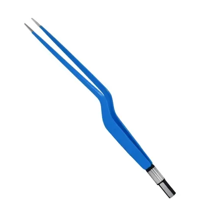 Биполярные щипцы Bayonet Направляющие биполярные щипцы Электрохирургическое оборудование Bayonet загнутый вверх наконечник длиной 220 мм. Евроразъем 1 мм