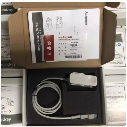 Mindray Probe DB9 — 512F Зонд кислорода в крови 7-Pin Зажим для пальца для взрослых Датчик кислорода в крови
