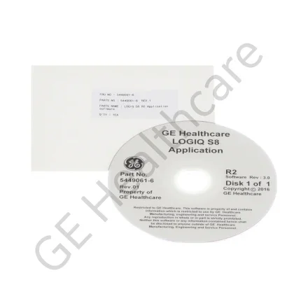 GE Healthcare E12038TB — Прикладное программное обеспечение LOGIQS8R2