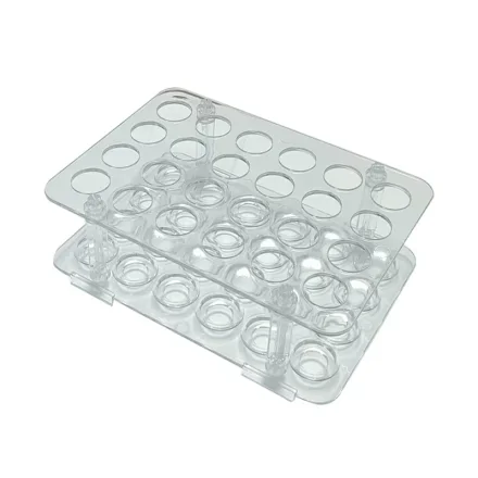 KX09 — Supply лабораторный Plastic тест подставка для трубок Прозрачный тест диаметр отверстия подставки для трубок 16mm24 отверстие тест подставка для трубок