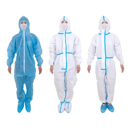 Горячий sale PP SMS нетканый одноразовый комбинезон Protective комбинезон Protective одежда одноразовый комбинезон