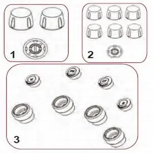 GE Healthcare E12972TB — LogiqE9ДжойстикKnobsandModeSelectKnobs