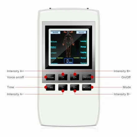 QXTA-06S — Портативное устройство TENS EMS с режимами TENS+EMS+цвет экран+voice+10 Спина Рука Плечо Нога Стопы и артрит Боль Обезболивание без лекарств