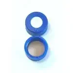 Thermo Fisher Scientific CHSC9-30UBS — Упаковка из 100 шт. SureSTART Синие полипропиленовые винтовые крышки диаметром 9 мм с предварительной прорезью, Bonded Белая силиконовая/красная тефлоновая септа, 5000 шт. в упаковке,…