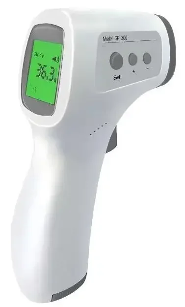 Портативный Accurate Infrared Forehead термометр Цифровой Infrared термометр пистолет с оповещением о лихорадке 3-цветной