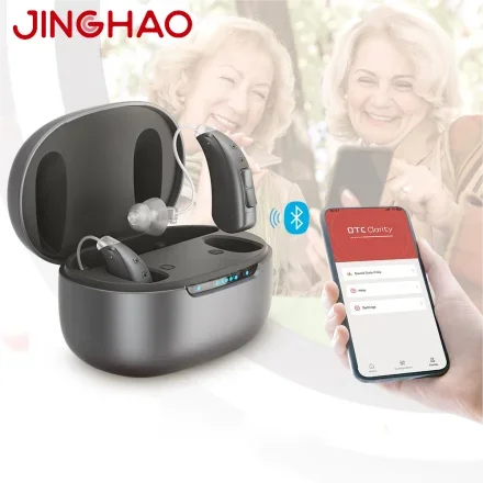 JH-DW3F — JINGHAO DW3F Серый Hearing Перезаряжаемые медицинские устройства Bluetooth OTC Самоустанавливающиеся