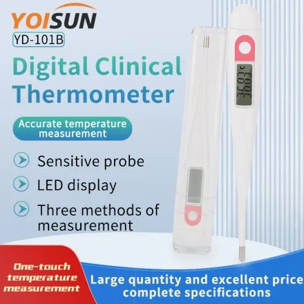 YD-101B — YOSUN Медицинские Base точные жесткие твердые головки Подмышечные орально-анальные цифровые термометры для взрослых, детей с зондом, без ртути