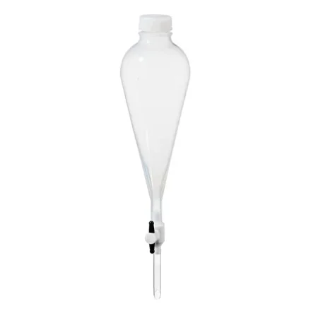 Thermo Fisher Scientific 4301-0500PK — Упаковка из 1 шт. В зависимости от тефлона FEPT тефлон FEP производства Nalgene Делительная воронка (с крышкой), 500 мл