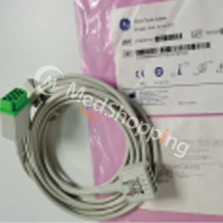 GE Healthcare 3/5-lead — Магистральный кабель ЭКГ, 3/5-отведение, AHA, 3. 6m/12ft 2106305-001 DASH3000/4000/5000/2500, SOLAR8000/8000M S/5 AM/CAM B20/30/40/450/650/1800