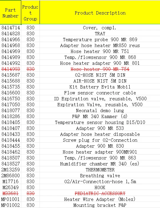 Dräger MP01001Heater — Wire адаптер (Molex)