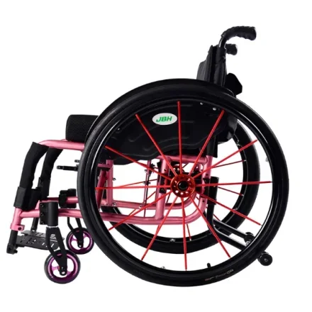 Wheelchair S002 — JBH Легкая спортивная инвалидная коляска розового цвета