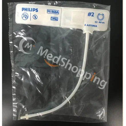 Philips connector M1868A — 4. 3-8CM Манжета для новорожденных No 2, одноразовый разъем 989803167191 Виниловая манжета для одноразового использования, неонатальная, размер No 2 M1008B, M3000A, M3001A, M3002A,…
