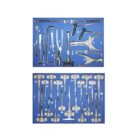 JinzhongSA0025 — Shanghai Orthopedic Emergency Instrument Набор (сумка B) W-YZ Комбинированный набор из 97 предметов для хирургии головного мозга Emergency Хирургические инструменты