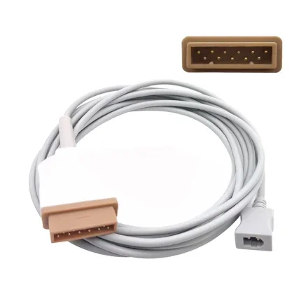 GE Healthcare J37I0010 — Заводские многоразовый температура Удлинительный кабель, совместимый с 11-контактный