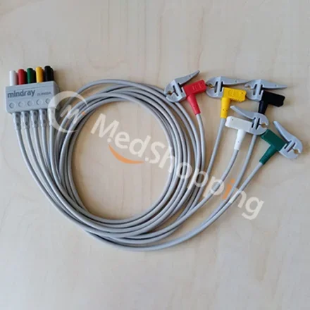 imec10 — Mindrayimec8 12 ipm8 ipm12 ipm10 T5 T6 T8 монитор пациента EL6502A 5-проводные провода для взрослых, детей и детей IEC Clip тип 0010-30-42728 Провода ЭКГ в 5 отведениях, Clip, TPU для…