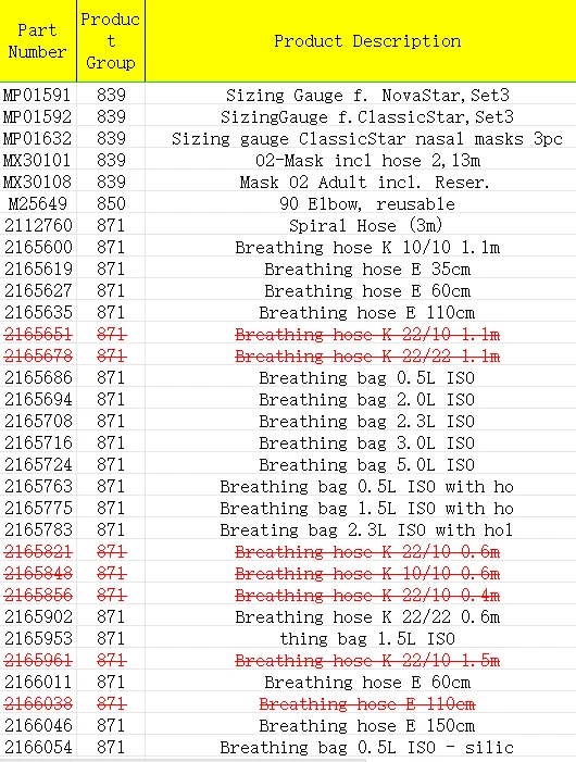 Dräger 2166046Breathing — Шланг Е 150см