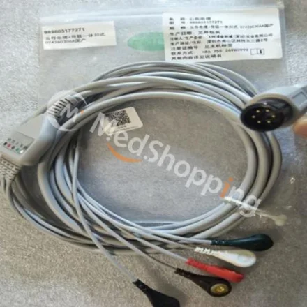 Philips leadwire 6-pin — Монитор goldway серий G и UT, цельный пятиотведенный кнопочный провод типа AHA, 6-контактный провод ЭКГ 989803177271 Тестовый разъем HeartStart XL