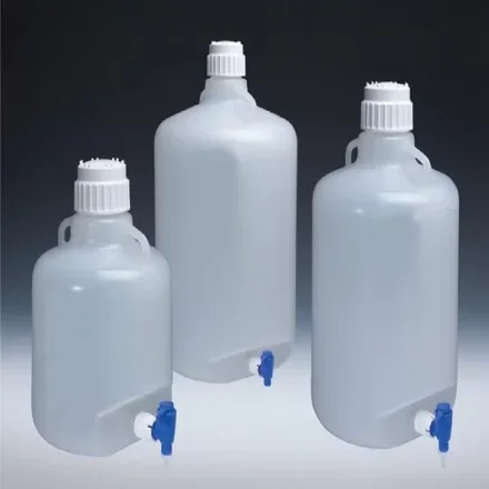 Thermo Fisher Scientific 8319-0050 — В упаковке 4 шт. со краном Большая бутыль Nalgene из полипропилена с узким горлышком