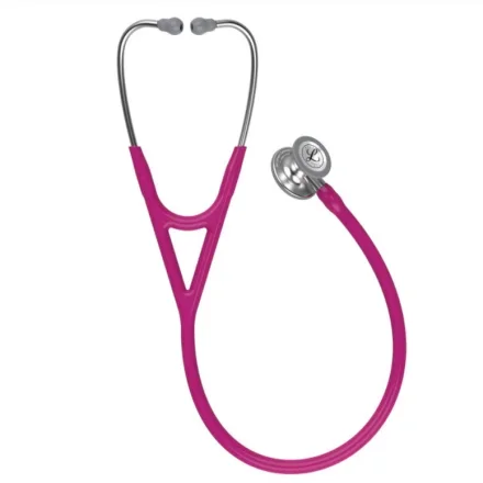 3M 6158 — Littmann® Cardiology IV Двусторонний стетоскоп Клубнично-красный Standard-FinishChestpiece Малиновая трубка Нержавеющая ножка