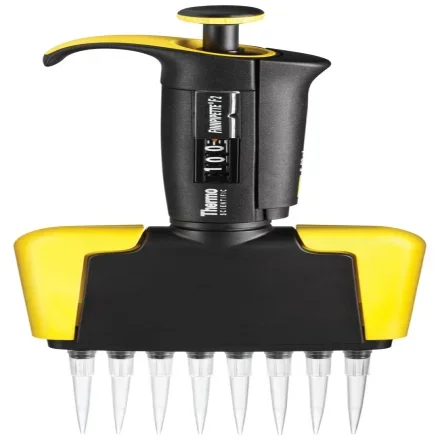Thermo Fisher Scientific 4662090 — Каждая пипетка Finn Многоканальная пипетка F2, 16aisle от 5 до 50 мкл, бирюзовая кнопка