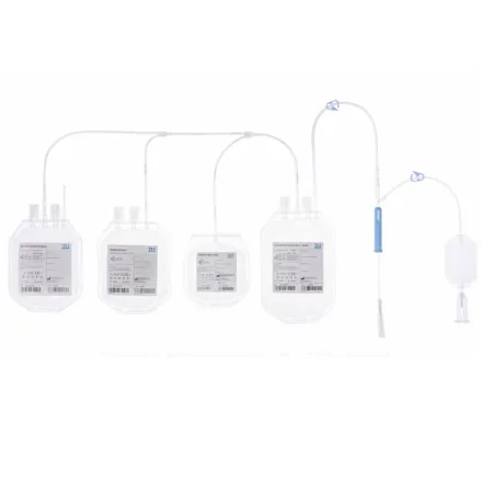 Q500ML-2 — Пленка Tubular Мешок для крови CPDA/CPD Четырехпакетный пакет